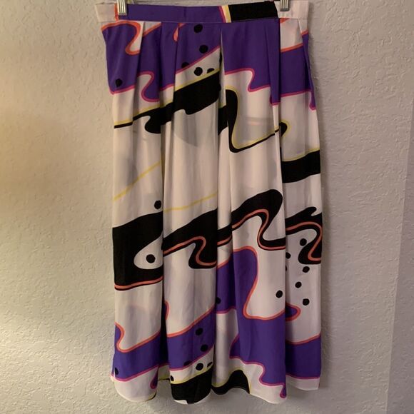 Vintage Janet Maffei Midi Skirt Size 14 - Picture 4 of 9